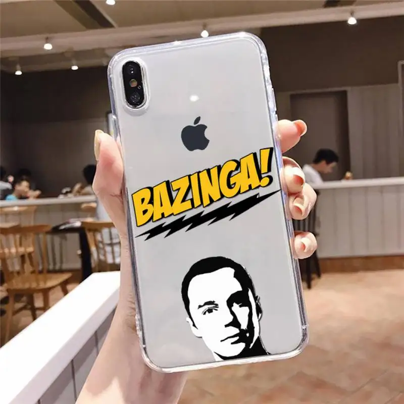 TV Shows The Big Bang Theory Sheldon Case for iPhone 15 14 13 12 11 Pro Max 14 Plus X Xs Max XR 8 7 Plus Soft Transparent Cover