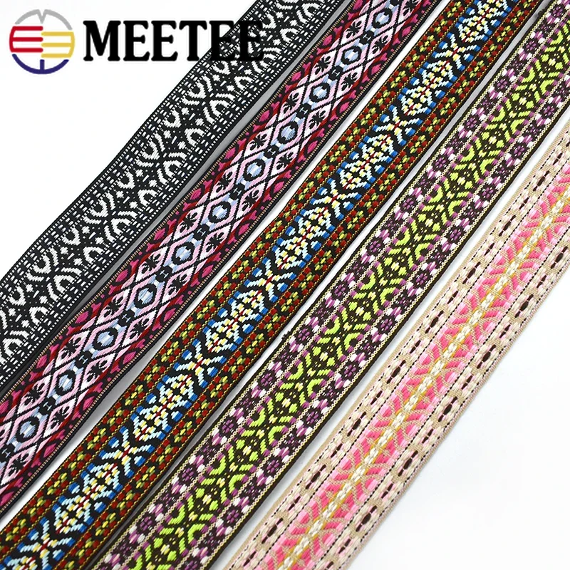 

4Meters 50mm Polyester Cotton Jacquard Webbings Ethnic Lace Ribbon Band For Bag Shoes Cap Garment Webbing DIY Sewing Accessories