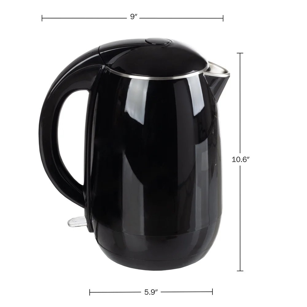 Электрический чайник с автоматическим отключением, быстрая кипячение, 1,8 л, нагреватель горячей воды, прочный чайник из нержавеющей стали, идеальный подарок, любители кофе, чая