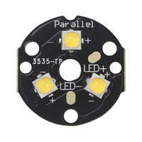 Triple 519A 5700K 5000K 4500K 4000K 3500K 3000K 2700K SMD 3535 LED on 20mm DTP Copper MCPCB Parallel with LENs Flashlight DIY