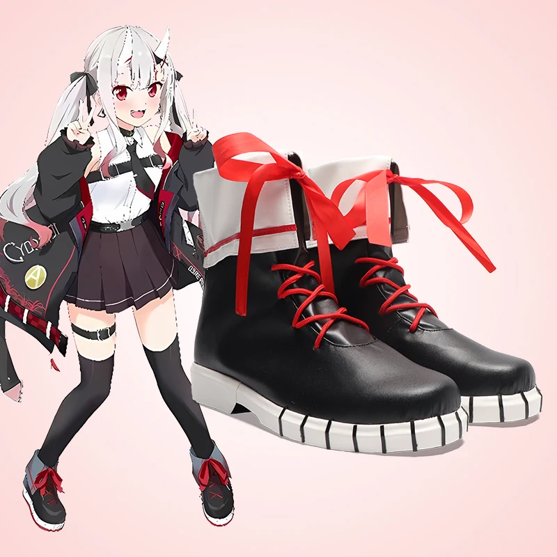 

Nakiri Ayame Cosplay Shoes Vtuber Hololive Custom Made Shoes Boots Halloween Party Cosplay Prop Costume Accessory Role Play