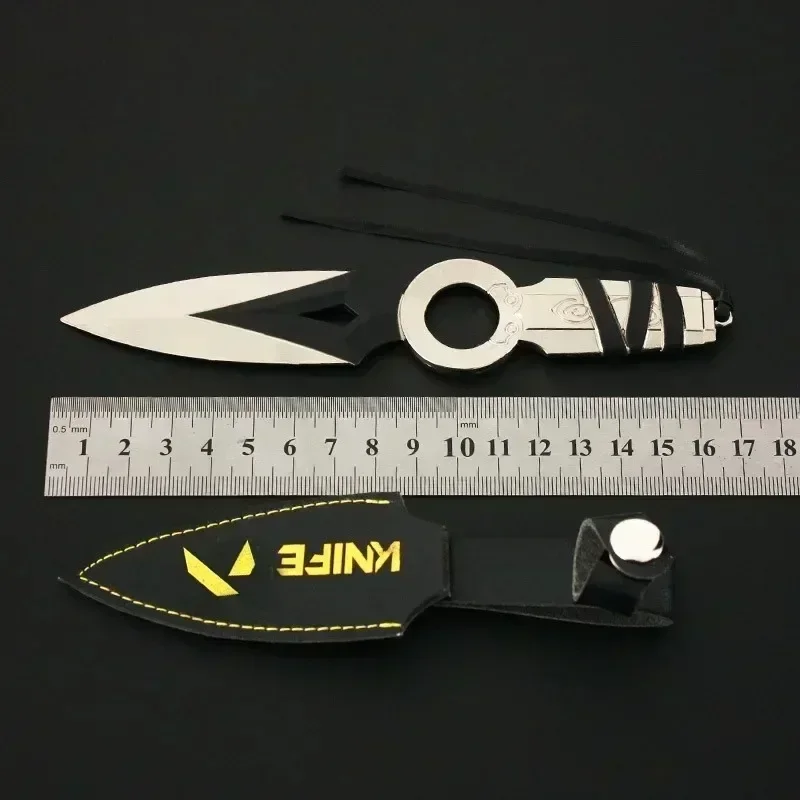 Valorant Weapon Jett Kunai Special Agent Game Peripheral 17cm Melee Weapon Model Metal Samurai Sword Collect Gifts for Boys Toys
