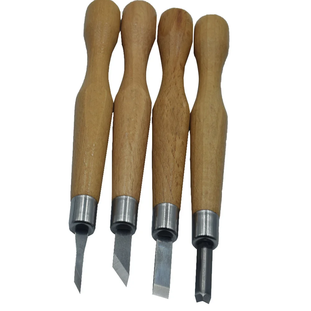 

12Pcs Multi-Use Carving Engraving Tool Carbon Steel Wood Handle Lightweight Portable DIY Carving Knife