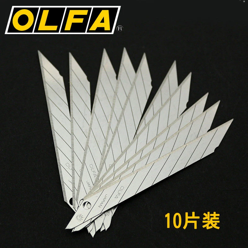 OLFA DKB‑10 30 Degree Sharp Point Craft Blades Wallpaper Vinyl Film 10Pcs Compatible With SAC‑1 A‑1 Utility Knife