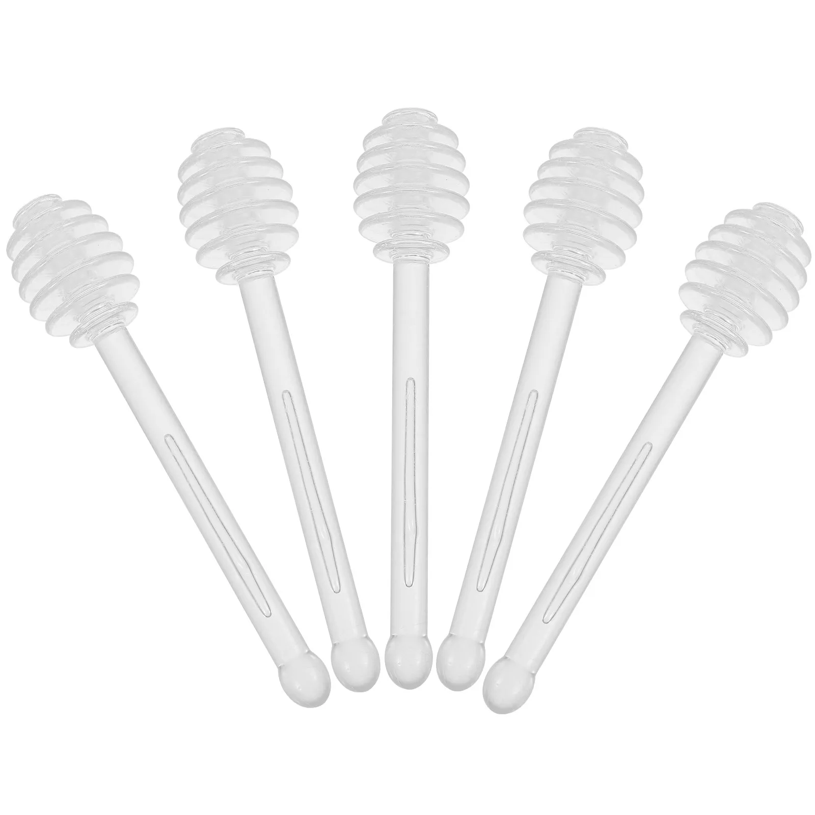 

Набор из 5 многоразовых палочек для размешивания меда, кофе, чая, джема. Легко моются, для длительного использования. Аксессуар для размешивания фруктовых джемов.