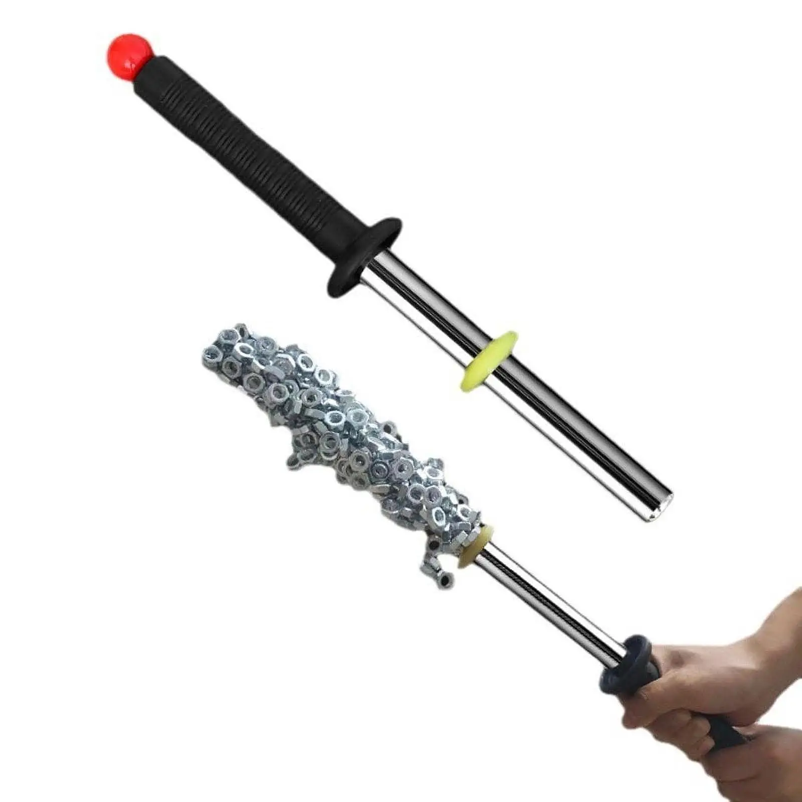 Maniglia di rilascio per afferrare Pulitore asciutto e bagnato con bastone di recupero multifunzionale facile da usare per trucioli di officine di magazzino Strumenti metallici