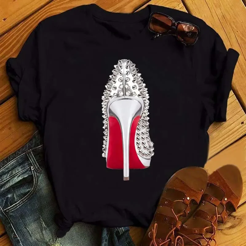 Women's Casual T-Shirt Cherry Blossom And Birds Graphic Soft Comfortable Breathable Summer Ladies T-Shirt Fashion Graphic Y2K