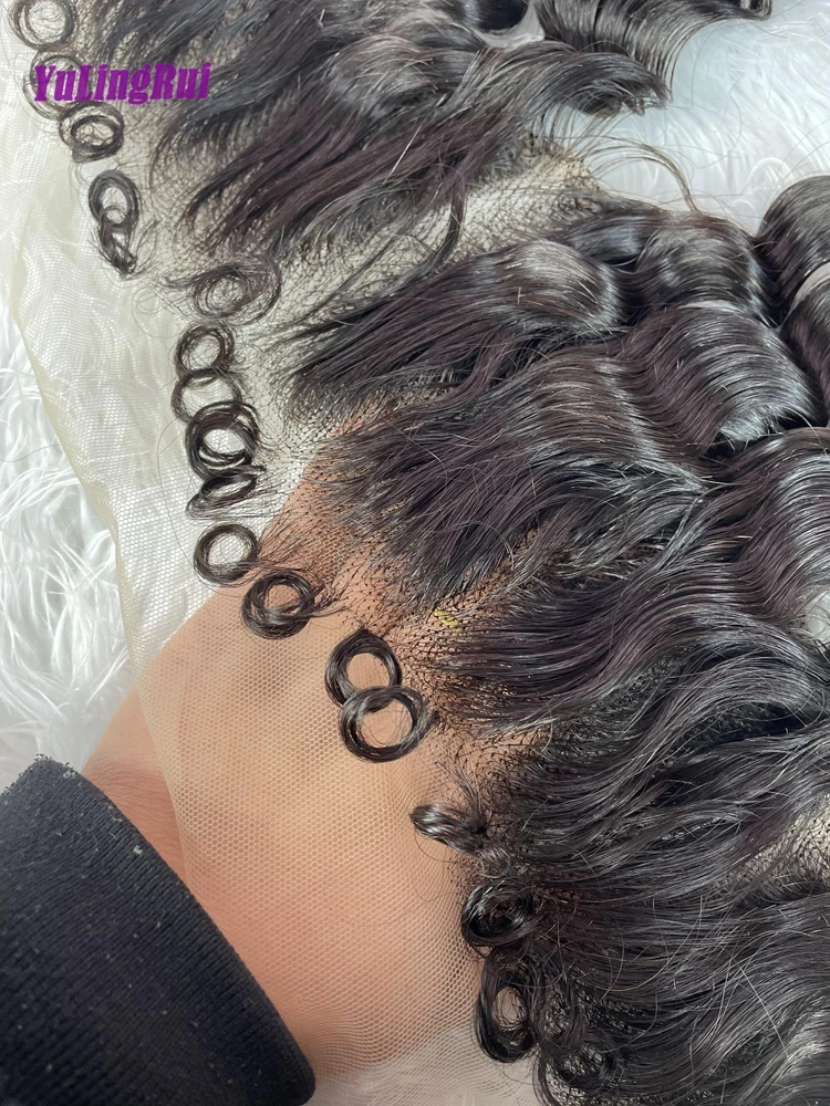 Deep Wave 13x6 HD Lace Full Frontal Human Hair Deep Part Skinlike HD 13x4 Lace Frontal Brazilian Pre plucked