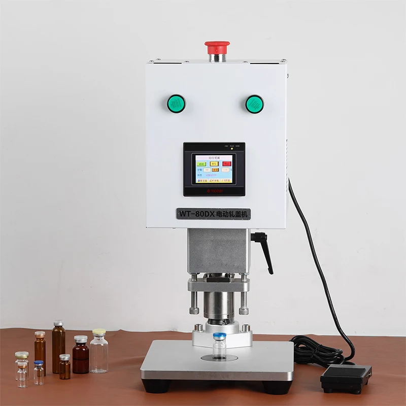 

13/15/20MM Electric Bottle Caps Sealing Capping Machine Vial capping machine Caliber Capper for Collar Ring Crimping Vial Top Pr