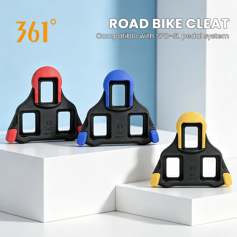 AliExpress 361° 361 Degrees Road Bike Pedal Cleats 0/2/6 Degree Self-locking Cycling Shoes Cleat for SPD SL Pedal System Clipless Pedals Parts