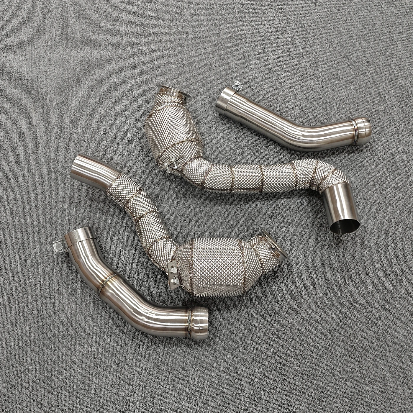 Catted Heatshield For Mercedes-Benz W213 E63 AMG M178 4.0T Downpipe