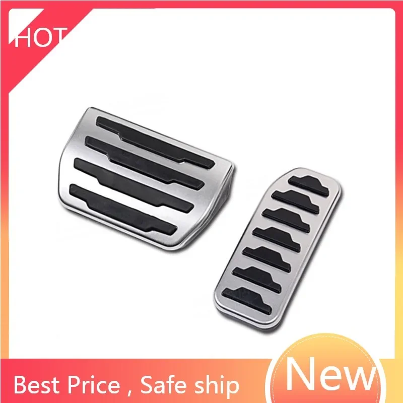 New Arrivals Polish Stainless Steel Fuel Gas Brake pedals Cover Trim For Jaguar XE F-Pace 761 Set of 2 pcs