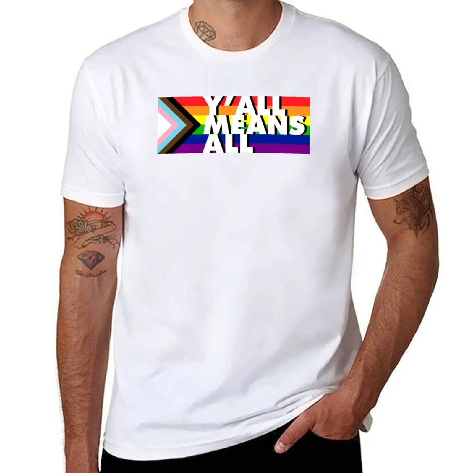 

Y'all Means All T-Shirt man t shirt graphic t shirts cotton 100% T-Shirt