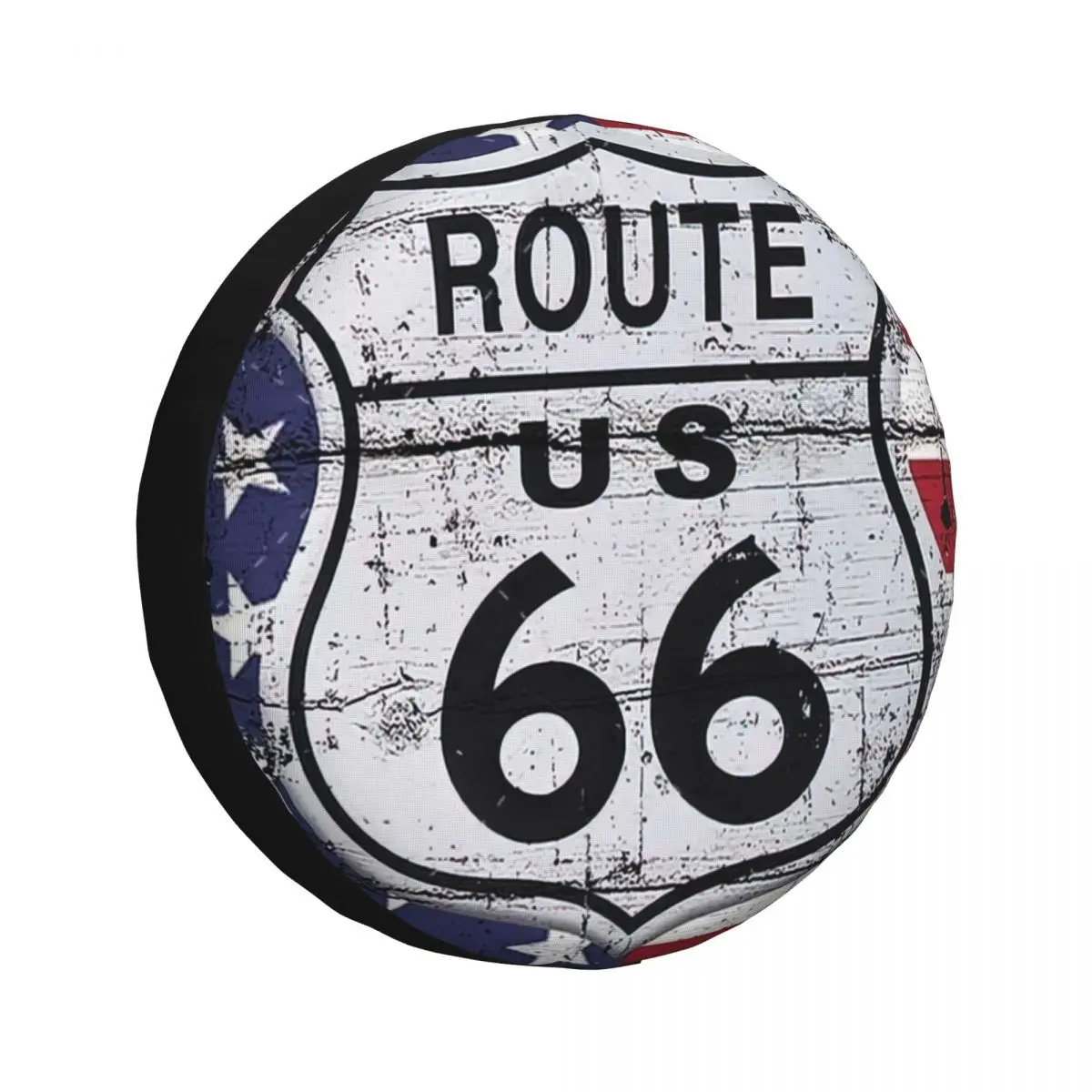 Route 66 Tire Cover Wheel Protectors Weatherproof Universal for Jeep Trailer RV SUV Truck Camper Travel Trailer