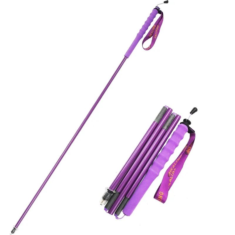 

HIKING 2PC Purple T700 Carbon Fiber Collapsible Telescopic Trekking Poles Sticks Lightweight 110 Inch Adjustable Lightweight