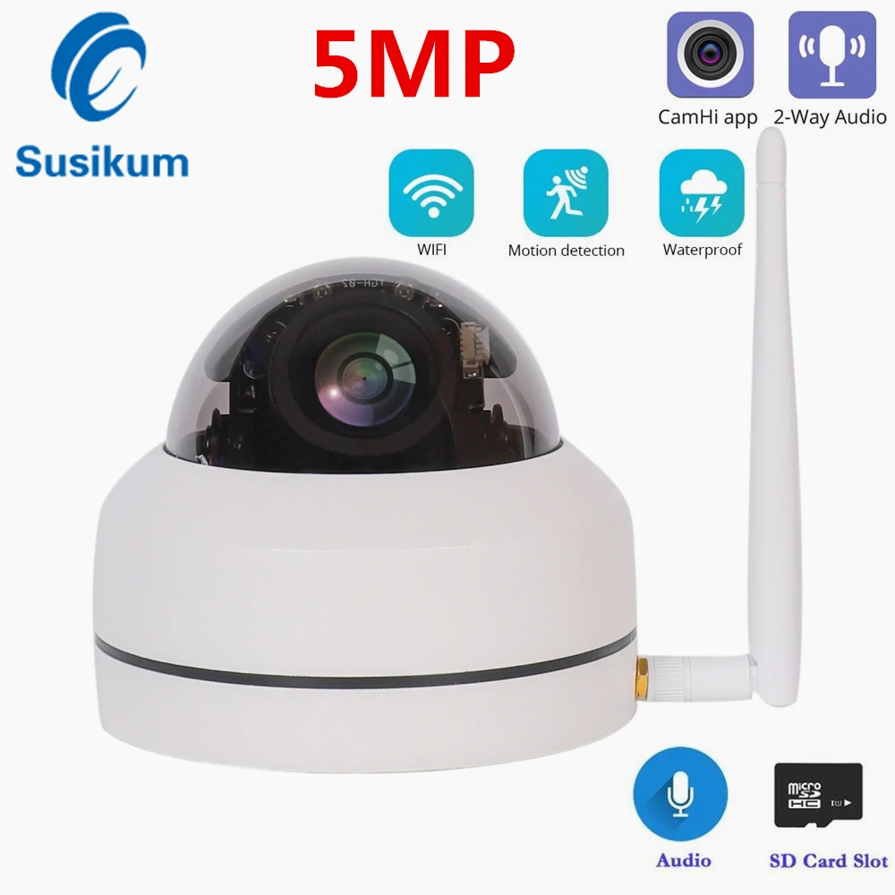 

5MP Wifi Surveillance PTZ Camera 4X Digital Zoom Human Detect ONVIF Wireless Outdoor Security PTZ IP Cameras