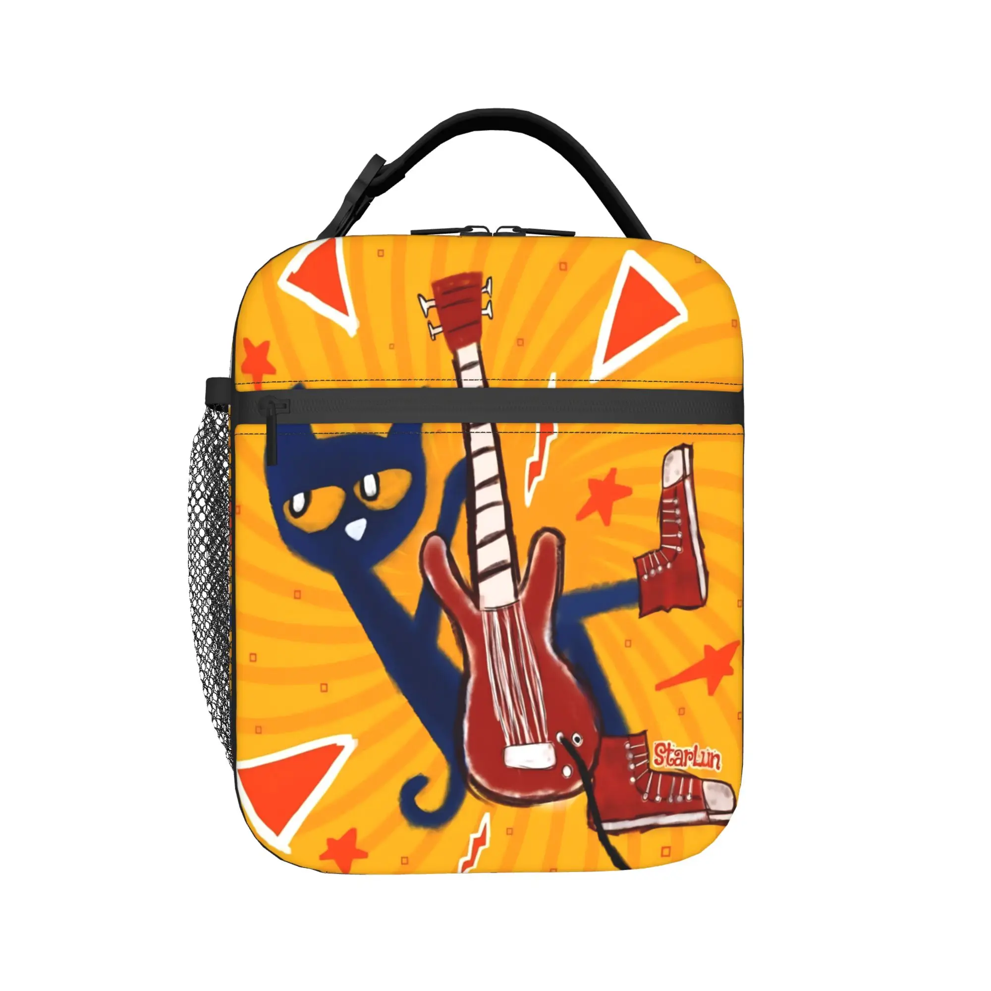 Pete The Cat Thermal Insulated Lunch Bags for Picnic  Portable Food Container Bags Men Women Cooler Thermal Food Box