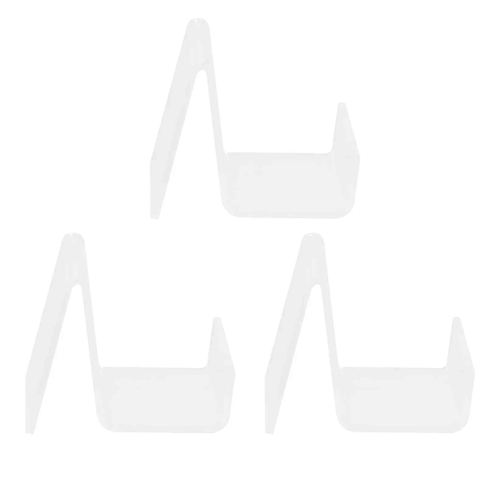 3Pcs Elegant Acrylic Display Stand for Smartphone Headset Earbuds Small Electronics Adjustable Tilt Angle 180 Degree Stable Desk