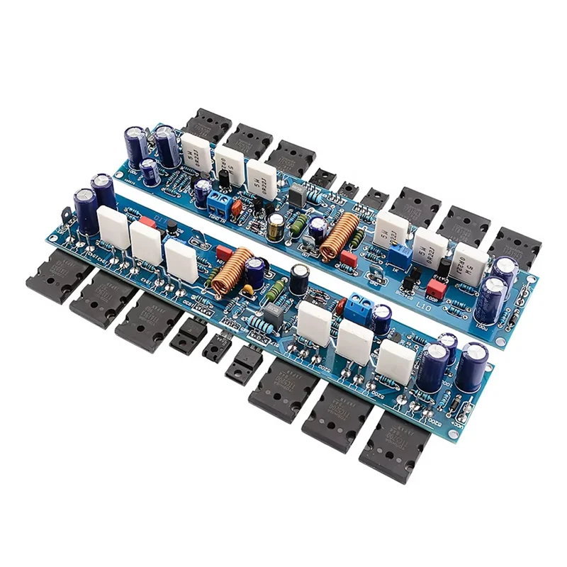 

New-2Pcs L10 Sound Amplifier Board 300W Hifi 2.0 Channel Class AB Power Amplifiers Amp Transistor A1930 C5171 TT1943 TT5200