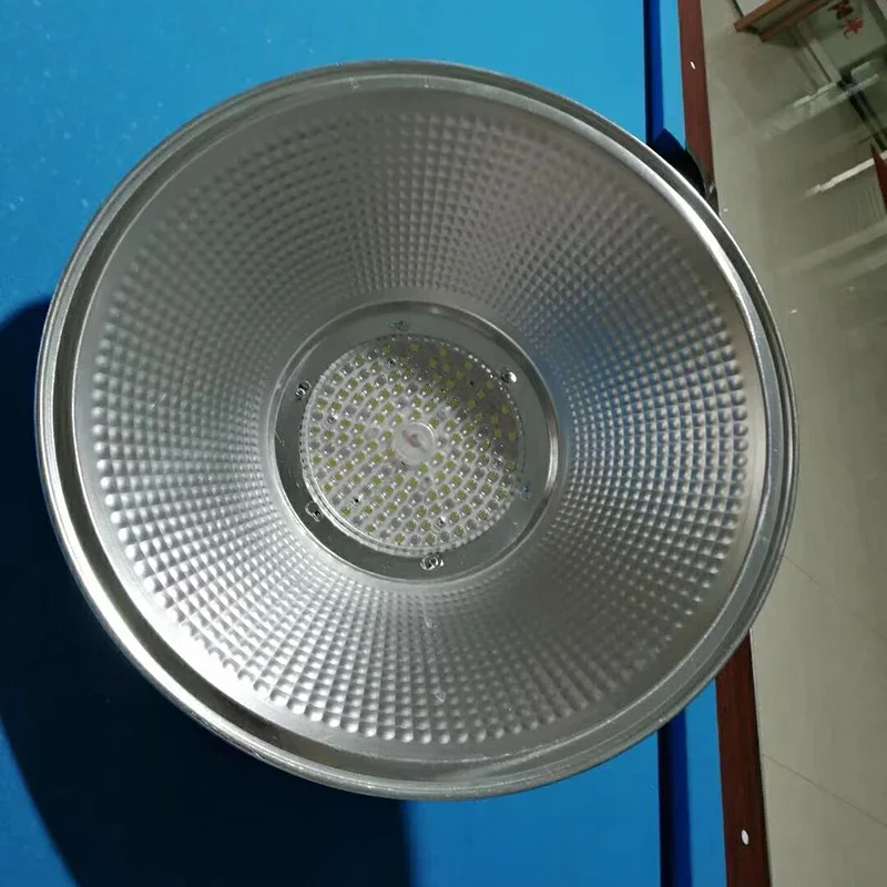 โคมไฟไฮเบย์ LED 150W 100W, หลอดไฟ LED ใช้ในเวิร์คช็อปโคมไฟหรี่แสงได้200W โคมไฟอุตสาหกรรม5700K จากโรงงาน