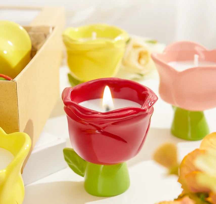 

IO5R19DPUW Luxury Minimalist Soy Wax Candle - Sunflower Scented Aromatherapy