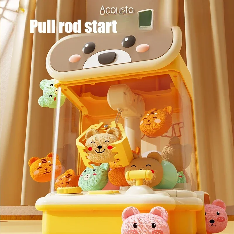 Household Claw Machine Toy Electric Twisting Machine Mini Gaming Devices New Year's Children's Play Toys Egg Twisting Machine