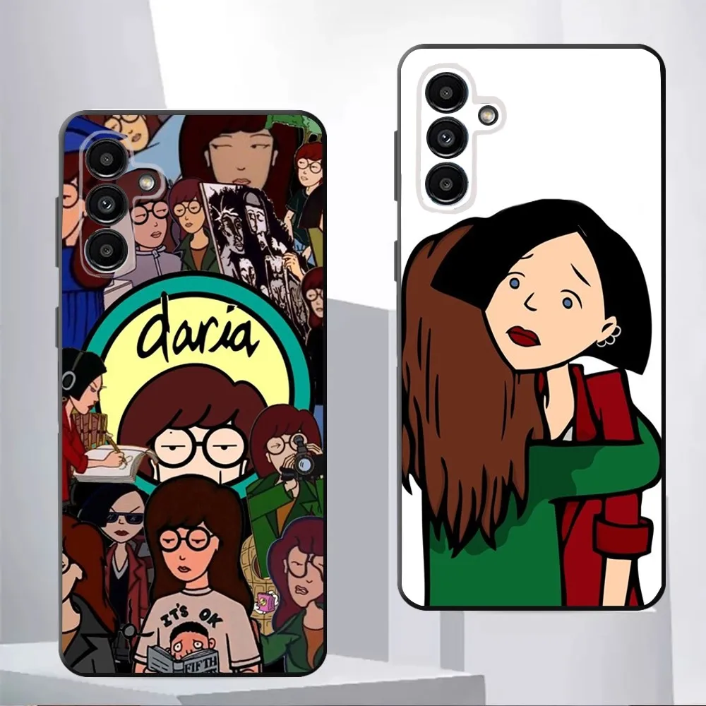 Cartoon D-Daria   Phone Case For Samsung Galaxy A13,21s,22,31,32,52,53,71,80,91 Black Soft Cover