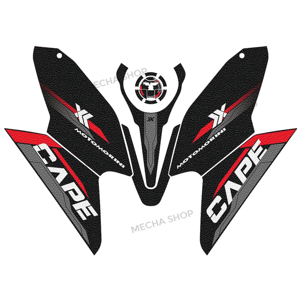 Tank Pad Sticker For X-Cape 1200 2025 2026 Fuel Oil Tank Pad Side Knee Grip Protector Sticker Body Protection Stickers