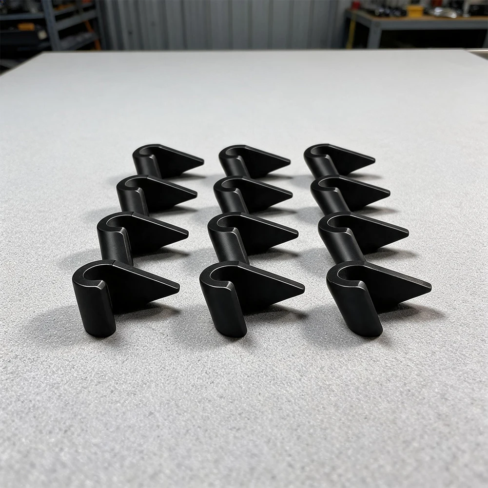 Car Interior Cable Securing Clips with Wedge Design That Fits Narrow Spaces Between Dashboard and HVAC Vents for Clean Wire Path
