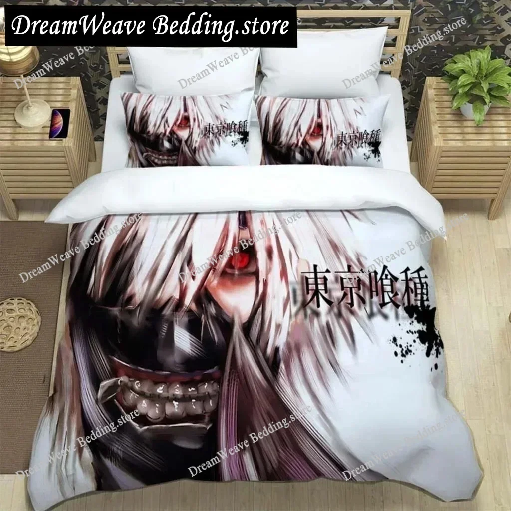 3D Print Japanese Anime Digital Printing Polyester Bedding Set for Boys and Girls Youth Fashion Bedding Set Home Textileextile