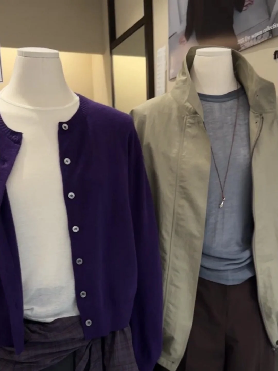 Sli Lila runder Ne-Strickpullover-Mantel für Damen, Herbst und Winter, High-End-Feeling, lässig, Faion, weich, mitteldünn, lang...