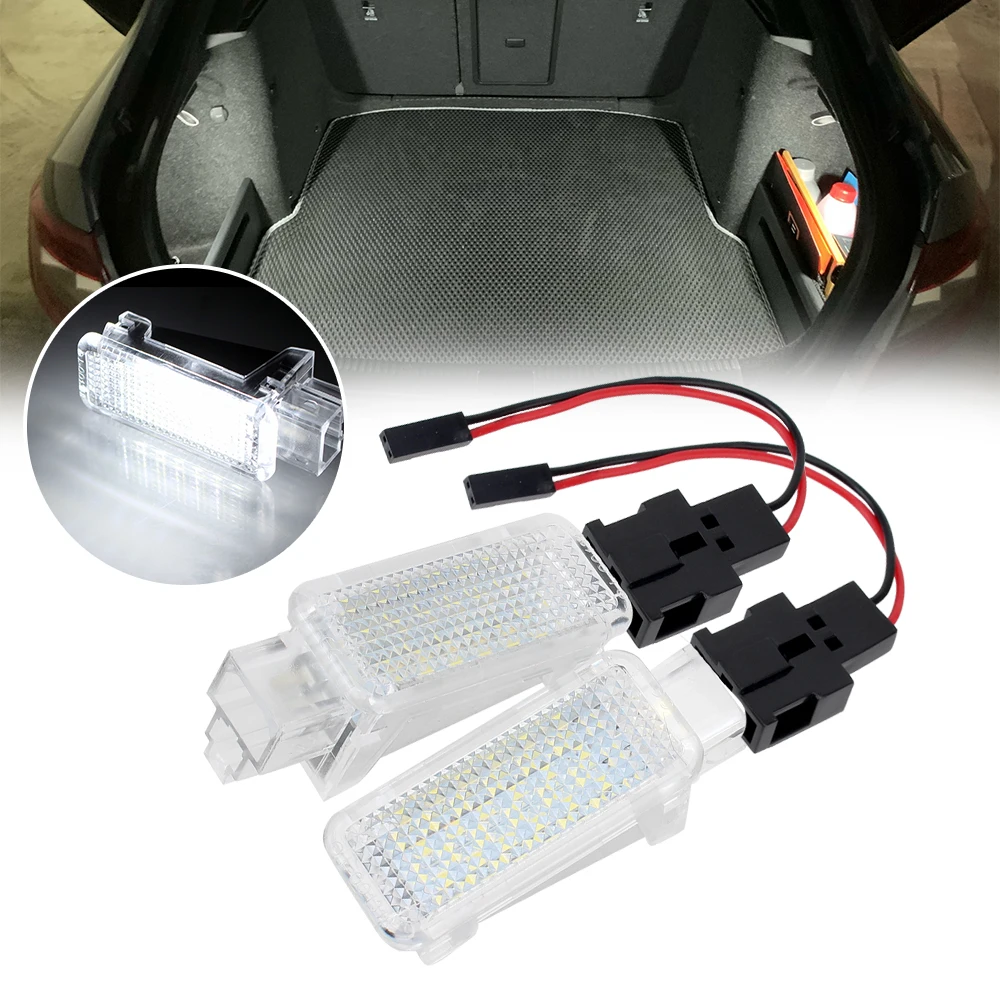 Lampka bagażnika 12V do Skoda Kodiaq Octavia Mk2 MK3 2 3 Fabia MK1 do wnętrza samochodu lampa akcesoria samochodowe LED