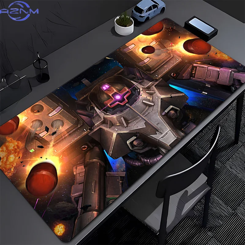 Mouse Pad Gamers Decoracion pc Desk Mat M-mechanical Warrior G-gundam Mousepad Laptop Gaming Accessories Varmilo Keyboard Carpet
