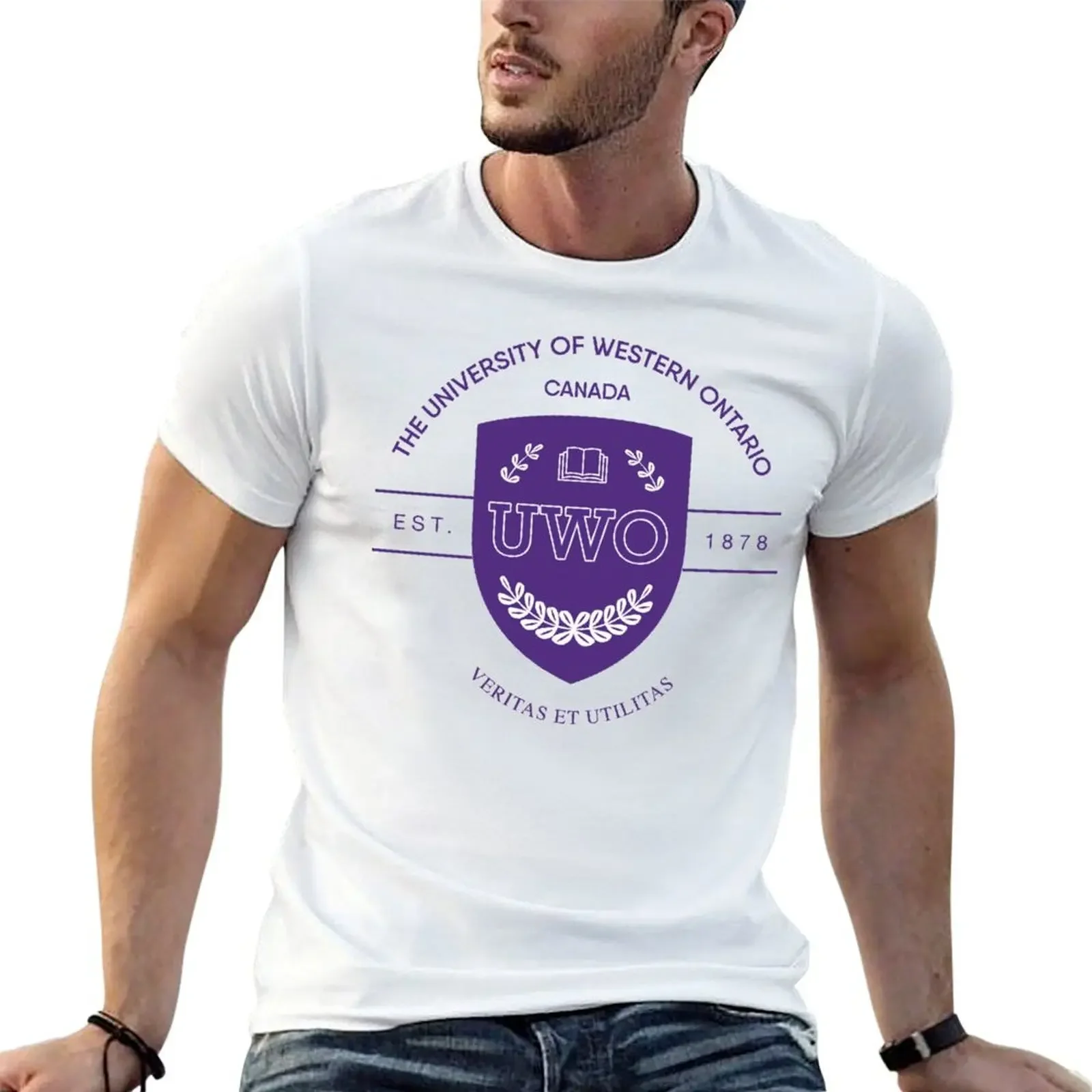 

The University of Western Ontario Canada T-Shirt quick-drying vintage anime shirt designer shirts blue archive men clothing