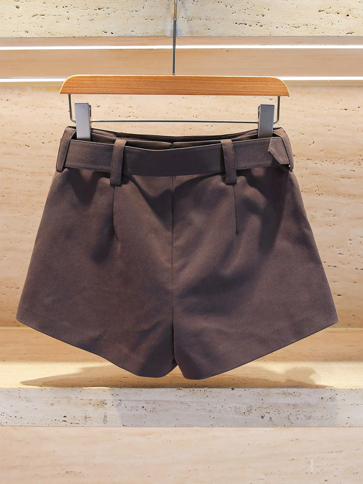 Spódnico-spodnie damskie z wysokim stanem, w kształcie litery A, modne, z paskiem, codzienne spodnie z prostymi nogawkami, kolekcja jesienna.