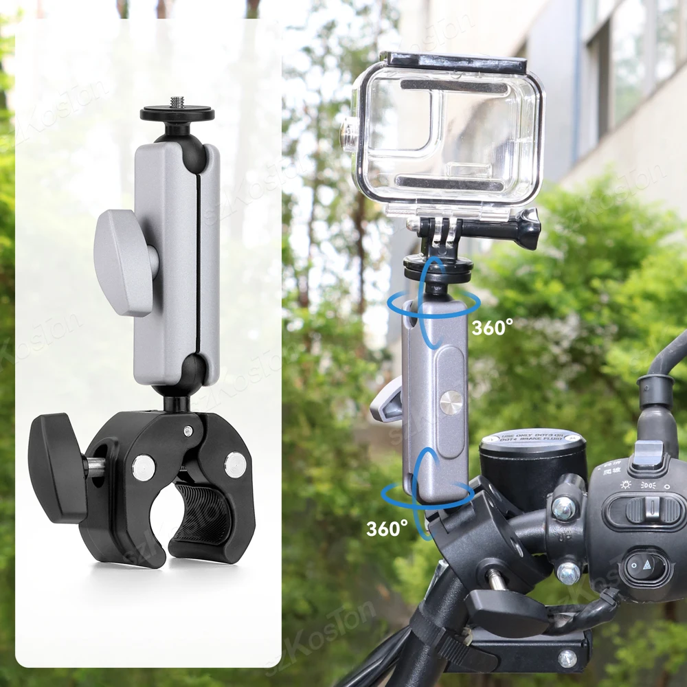 for GoPro 12 11 10 9 8 Motorcycle Accessories Holder Handlebar Mirror Mount Bike Bracket for DJI OSMO insta360 Action Camera