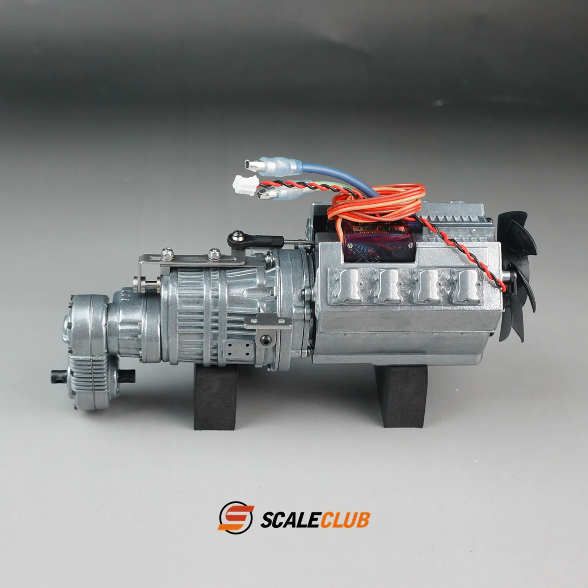 Scaleclub 1/14 Trailer Three-Speed Metal Gearbox For Tamiya Lesu For Scania Man Actros Volvo Car Parts Rc Truck Trailer  Tipper