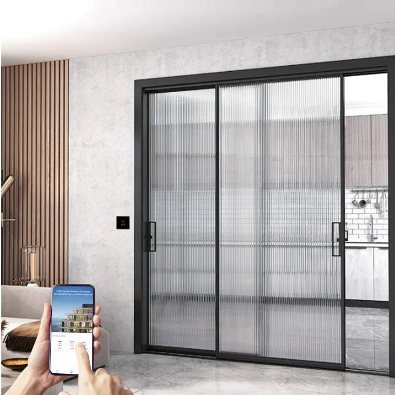 

Houses Electric Doors Opener High-quality Aluminum Magnetic Automatic Door Operator System with Door Control Access System