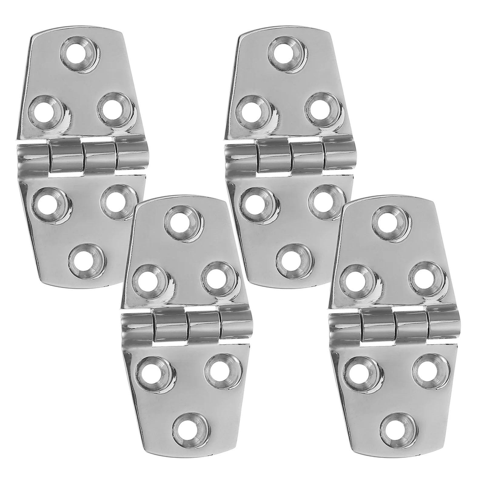 

4Pcs Stainless Steel Marine Grade Boat Hatch Hinges Heavy Duty Yacht Deck Hardware for Boat Maintenance Flap Hinge