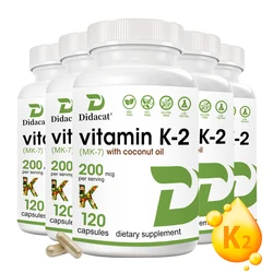 Vitamin K2 (MK-7) Capsules - Helps Promote Calcium Metabolism, Promotes Bone Heart and Skin Health, Immune System Health