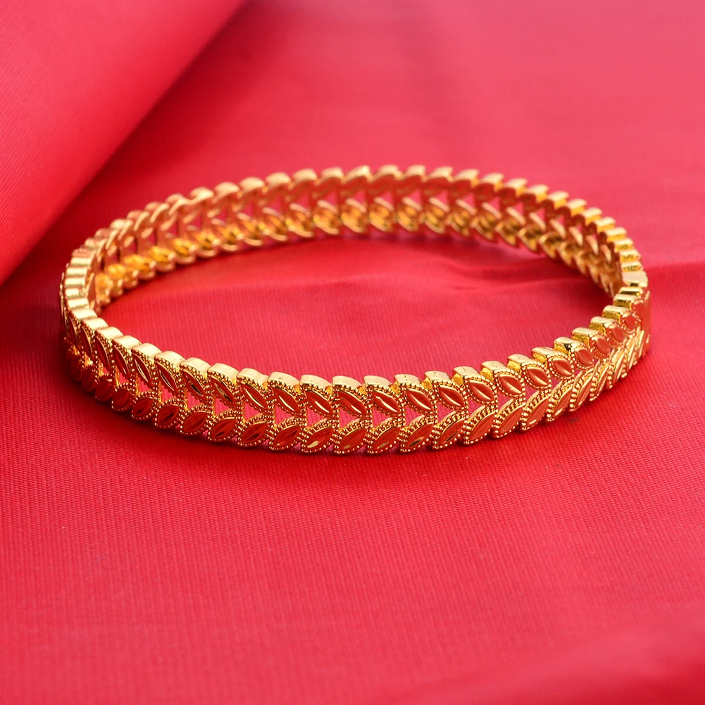 

1Pcs/lot 24K Dubai Crown Cuff Gold Color Bangle Bracelet Fashion Can open Women Man Jewelry Copper Big Ring Bangle Jewelry Gift