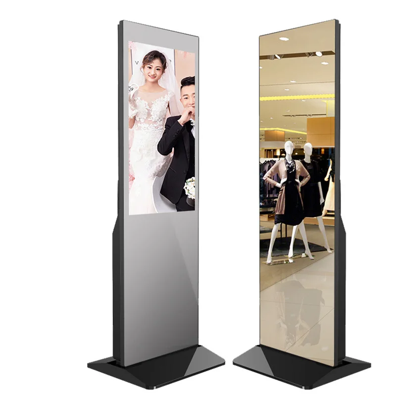 43 50 55 Inch Interactive Lcd Digital Intelligent Mirrors Wall Mounted Smart Virtual Magic Fitness Workout Mirror