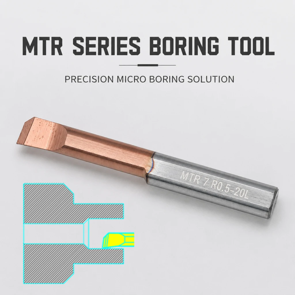 MTR Small Hole Internal Boring Tool MTR1 MTR2 MTR3 MTR4 MTR5 MTR6 MTR7 MTR8 Carbide Tool Tungsten Steel Boring Bar for Lathe