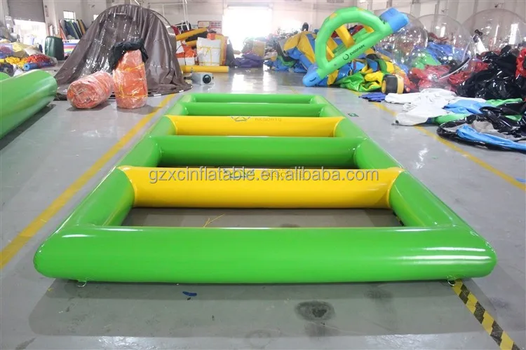 Wholesale Inflatable Water Games Climbing Ladder Floating Bridge For Adventure Games