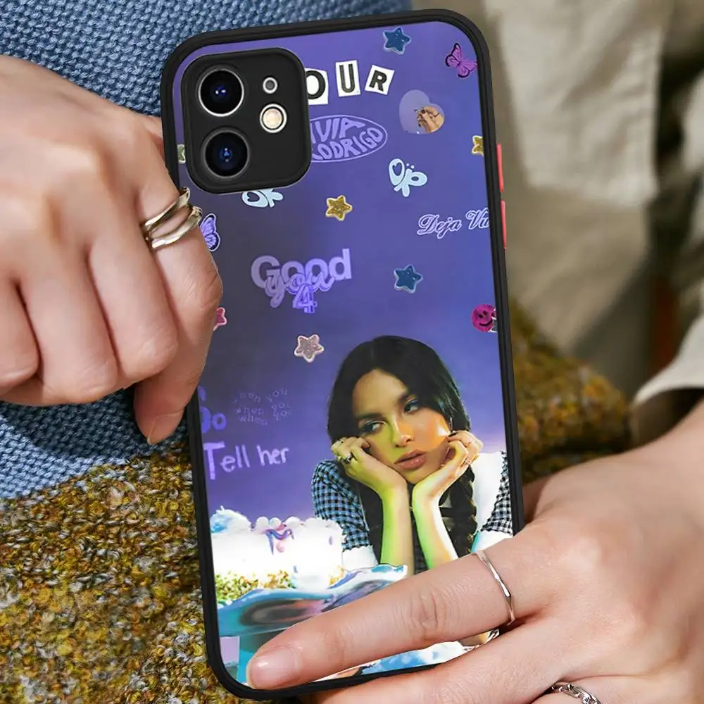 Singer O-Olivia GUTS R-RodrigoS Phone Case For IPhone 16 15 14 13 12 11 Pro Max Plus X XS MAX Black Matte Phone Fundas view 6