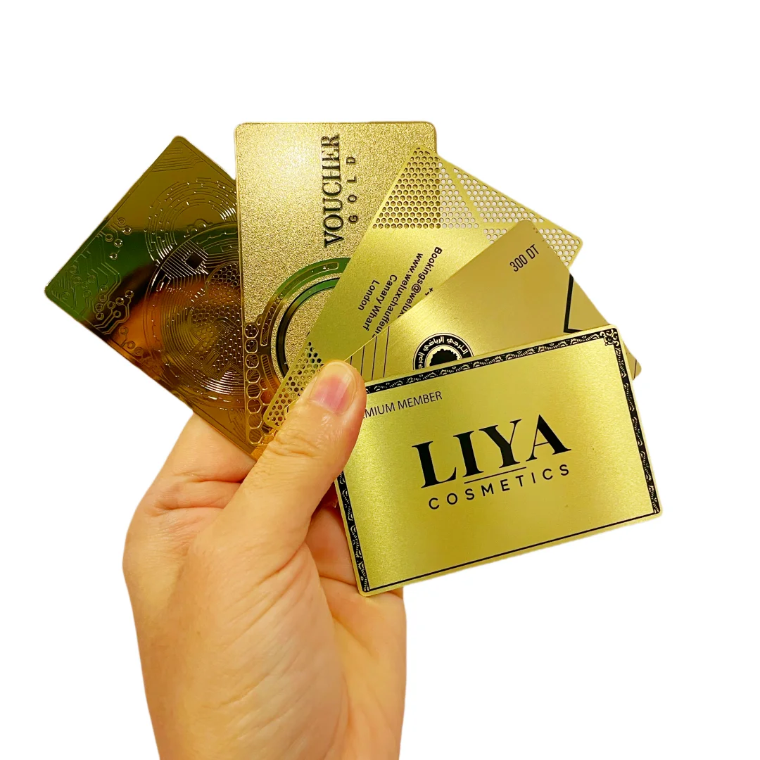 Customized inquiry Custom Black Luxury Business Metal Card Rose Gold Color Metal Business Membership Card