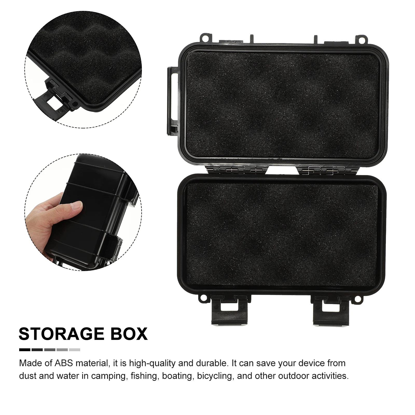 

Waterproof Box Shockproof Pressure Resistant Portable Outdoor Storage Container For Phone Survival Gear Tool Organizer Airtight