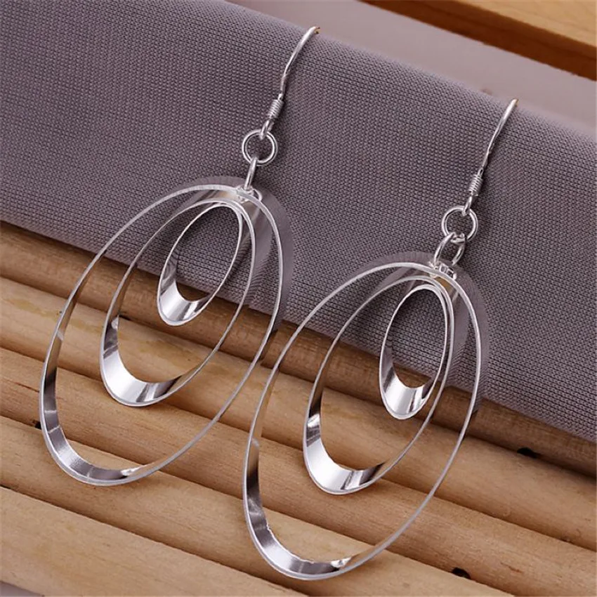 Cute Nice Fashion Charms 925 Sterling Silver Earrings Women Lady Best Gift Christmas Gift Hot Selling Fashion Jewelry