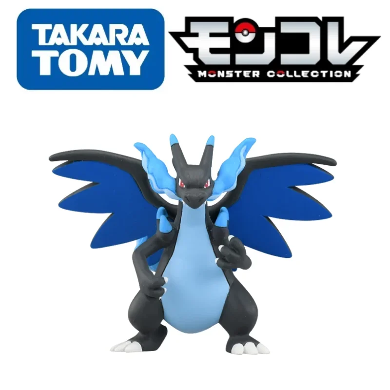 Original TOMY Pokemon Figures MS-51 Charizard X PVC 5cm Model Pokemon Gift Anime Collection Child Toy