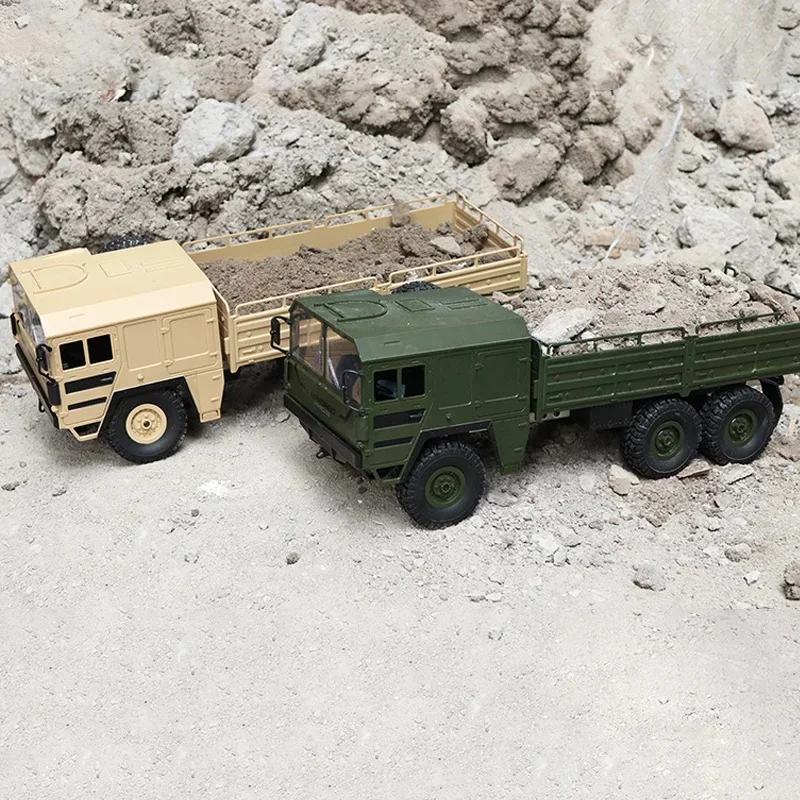 Rc Auto Vrachtwagen 1:16 2.4g 6wd Afstandsbediening Auto Speelgoed Simulatie Militair Voertuig Model Vierwielaandrijving Afstandsbediening auto Speelgoed